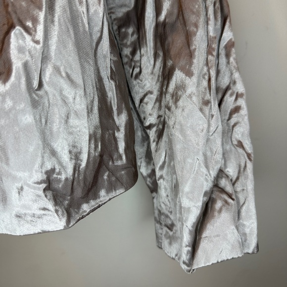 Chico’s bronze/metallic women’s rain jacket size 1 - Picture 7 of 7